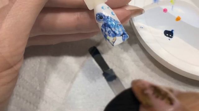 Watercolor nails 3