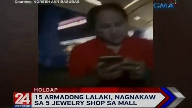 24 Oras: 15 armadong lalaki, nagnakaw sa 5 jewelry shop sa mall