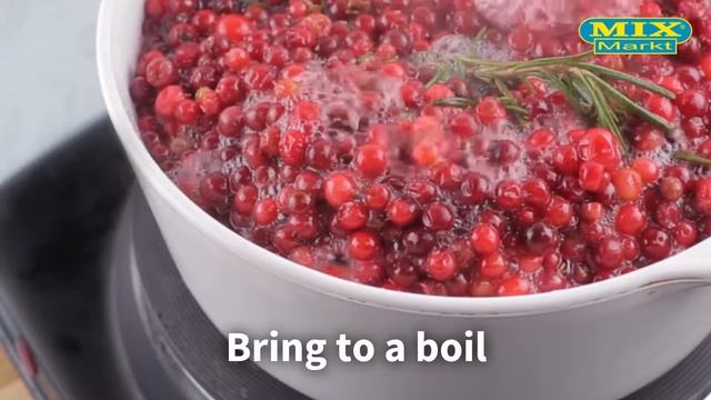 Russian fruit juice drink "Mors", made from cranberries