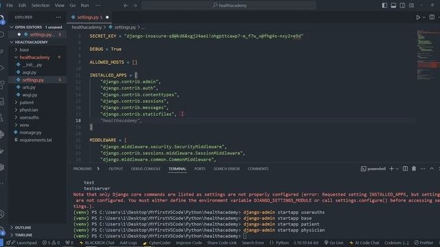 Django Проект Health Academy Академия Здоровья 1Ч