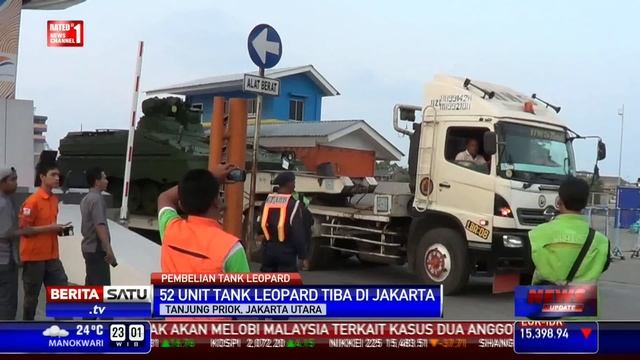 52 Tank Leopard Jerman Tiba di Indonesia