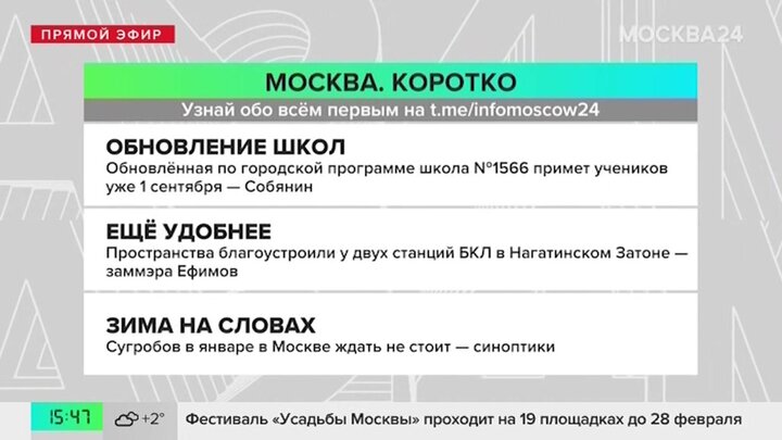 Новости часа: обновление Марьинской школы № 1566 завершится к 1 сентября