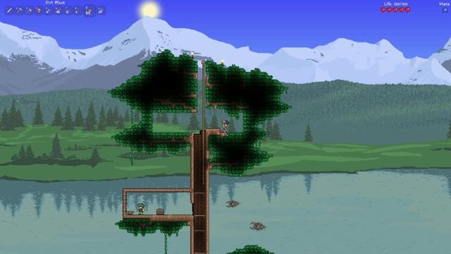 Выживание в новой Terraria #2 | Стройка домов
