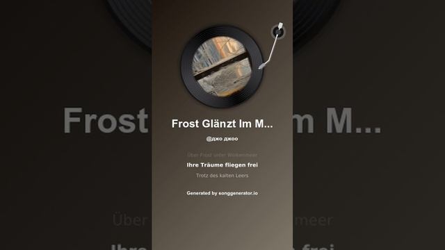 In words The Neptunov - Frost Glänzt Im Morgentau. Version 2