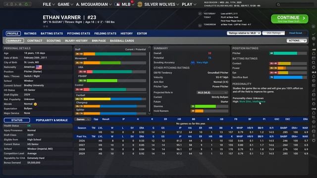 Let's Play OOTP 25 as an Expansion Team #10: Competency at the plate, big issues on the mound