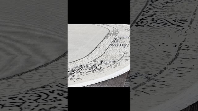 Турецкий ковер на пол 17350_WHITE  BLUE овал