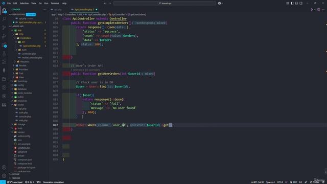 54 -User Orders API
