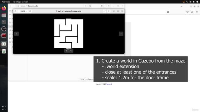 6.009 Custom World Activity - Make a Robot Navigate into a Generated Maze