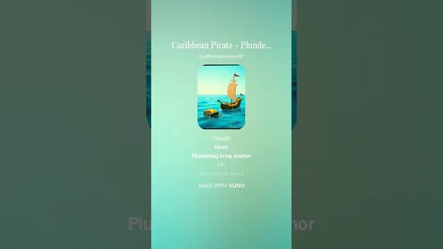 Caribbean Pirate - Plundering in My Anchor