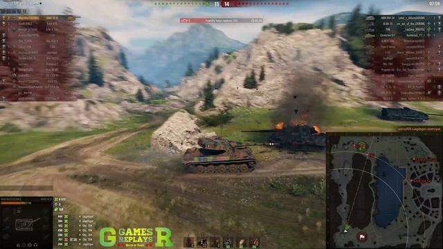 World of Tanks AMX 50 B Replay - 7 Kills 11.1K DMG(Patch 1.4.0)