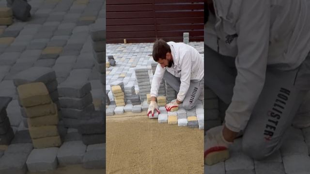 Укладка тротуарной плитки