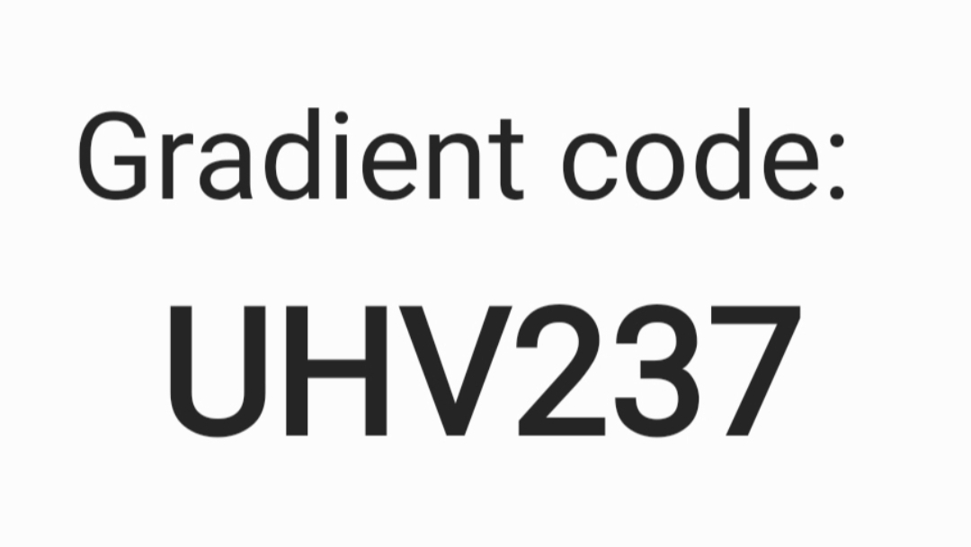 Код Gradient: UHV237  Gradient code: UHV237