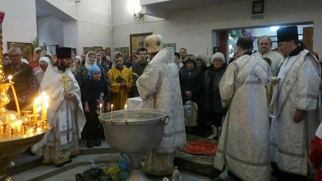 Праздник Крещения Господня в кафедральном соборе г. Карасука