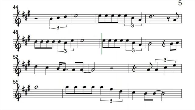 I DON T WANT YOU TO GO Alto Sax Easier Key Sheet Music Backing Track Play Along Partitura_270p_360p