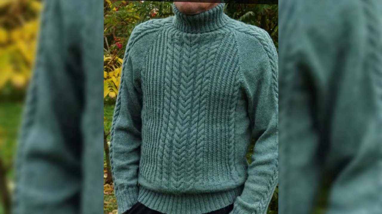 МК Мужской свитер. Дополнение к части 3