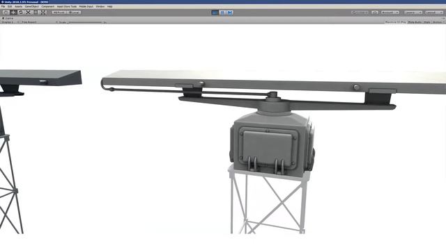 3D model. Antenna of radar station A.