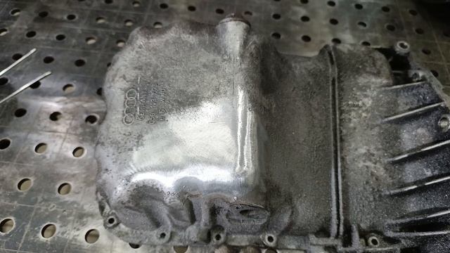 Лайф хаки для VAGи. Сварка алюминиевого поддона двигателя Audi a4.