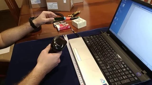 Тест сканер штрих кода Honeywell 1452g