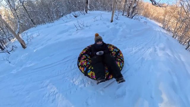 С Сынами на горке