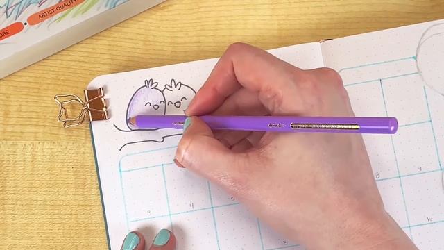 February plan with me 💌 kawaii mail delivery 💕 bullet journal ft Woomer colored pencils