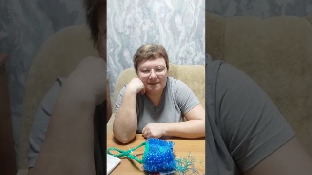 Вяжу именную мочалку. Прошу совета.