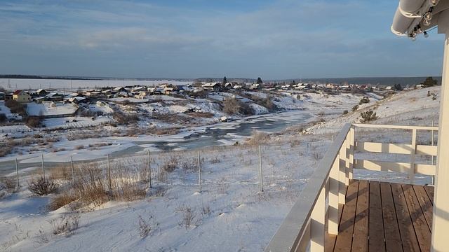 Красота с нашей террасы на реку Исеть