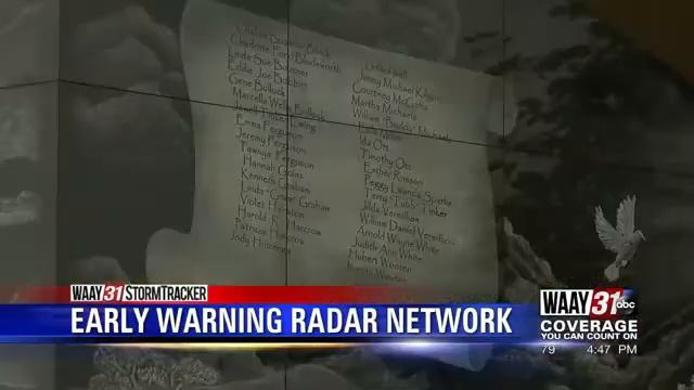 WAAY 31's Sierra Phillips reports on the Early Warning Radar Network