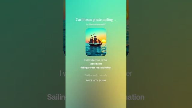 Caribbean pirate sailing sea shanty new