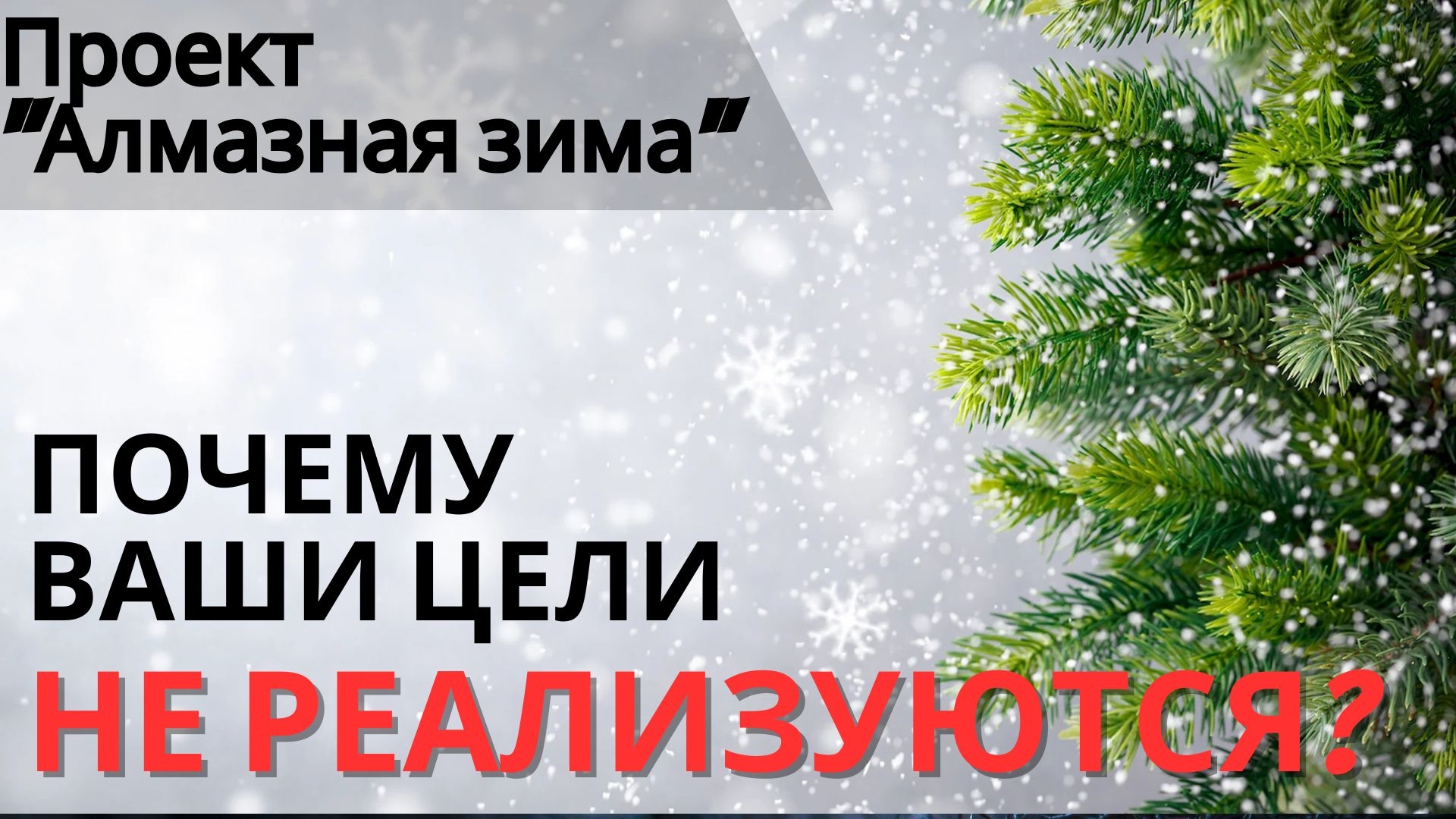 Алмазная зима | ПОЧЕМУ ЦЕЛИ НЕ РЕАЛИЗУЮТСЯ