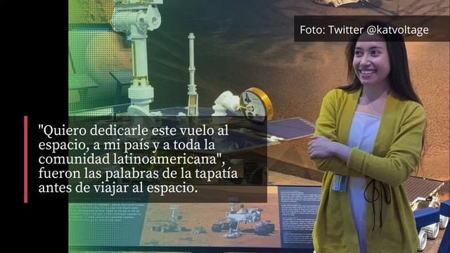 ¡Katya Echazarreta, Primera mexicana de la historia que llega al espacio!