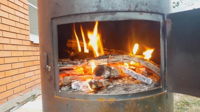 ПЕЧЬ для казана своими руками с регулировкой пламени. Обзор. Размеры. Демонстрация работы.
