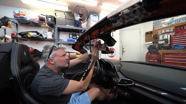 Hard Wiring a Radar Detector in a Ferrari 458 Spider