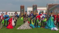 Показательные прыжки с парашютом. Королева спорта. Оконешниково-2023.