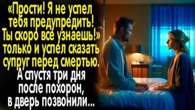 Прости. Я не успел успел тебя предупредить! Ты всего не знаешь - сказал перед смертью супруг