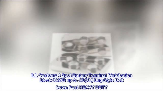 ILL Customz 4 Spot Battery Terminal Distribution Block 8AWG up to 4/0(XL)