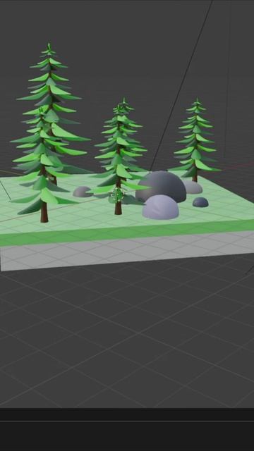 Моя модель леса в Blender