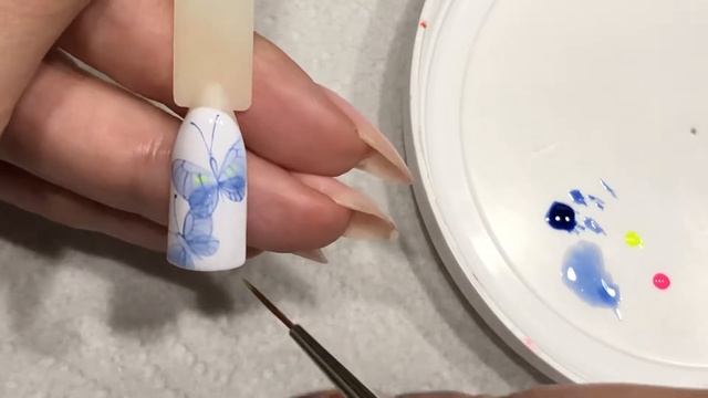 Watercolor nails 2