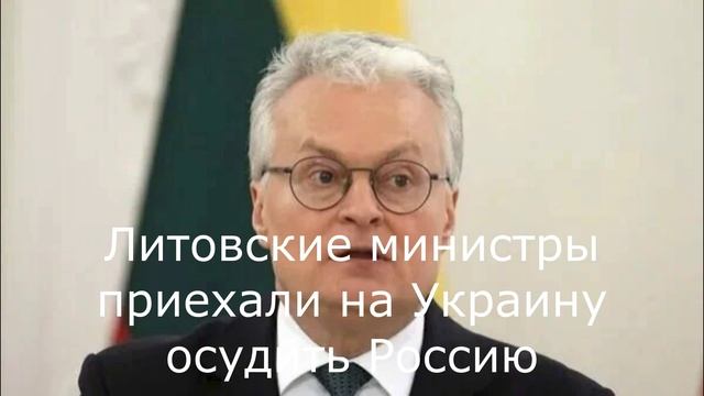 Литовские министры приехали на Украину осудить Россию