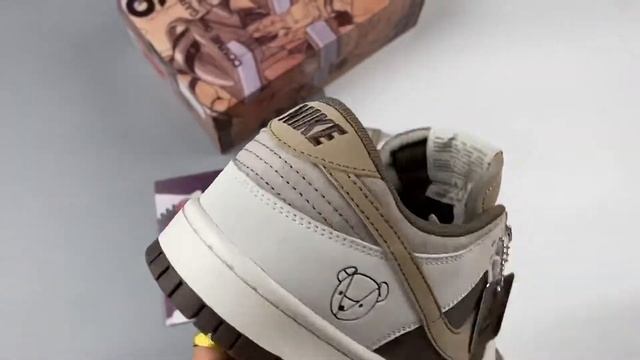 Custom Nike Dunk Low White Mocha
