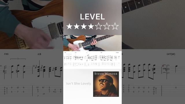 Isn't She Lovely (guitar cover with tab)