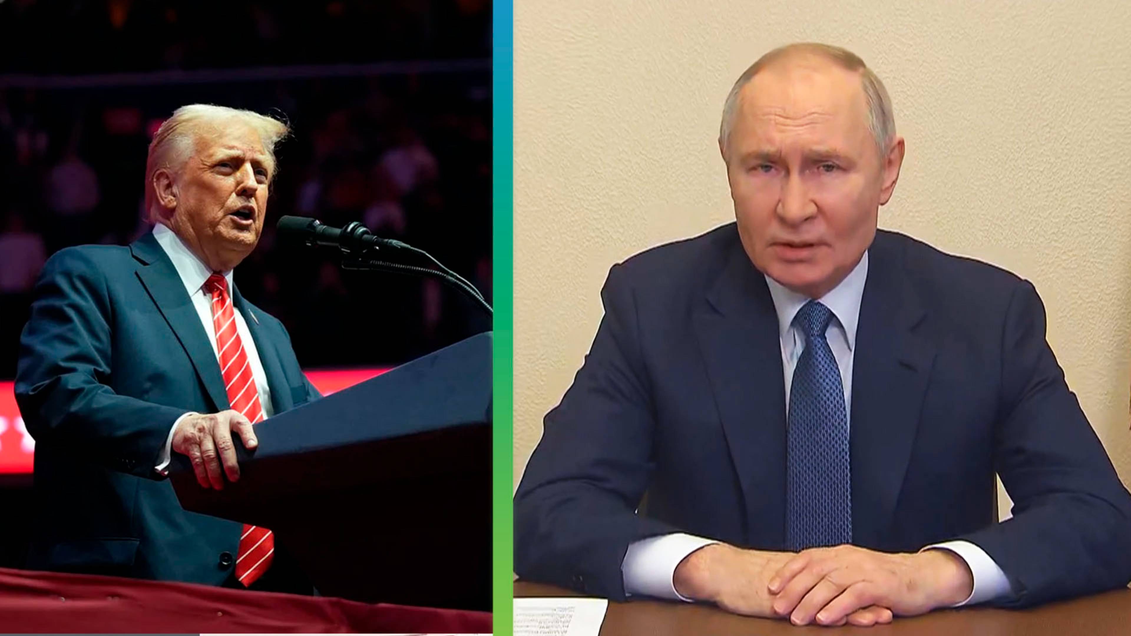 Путин поздравил Трампа со вступлением в должность президента США