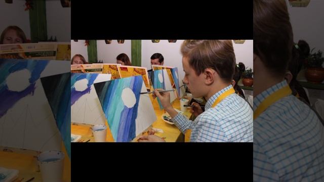 День рождения! Самый лучший подарок! Рисуем картину на холсте