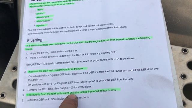Warning How to fix Diesel Fuel In DEF Tank !!!!