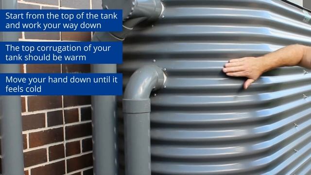 How to check your water tank level - steel corrugated tanks