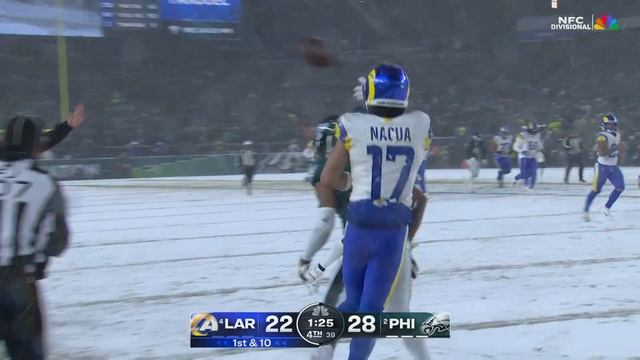 Can't-Miss Play: Nacua soars through snow to catch Stafford's 37-yard strike in the clutch