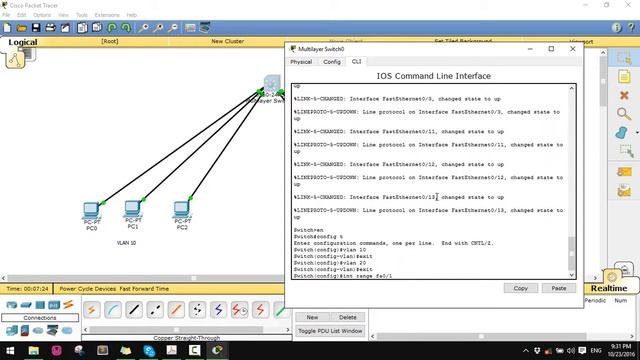 How to config layer 3 switch with VLAN using Cisco Packet Tracer [Easy to do]