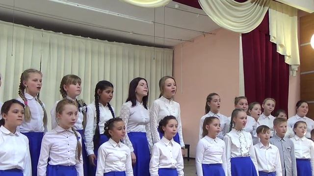 Хор средних классов, 2021 г.  Хоровой концерт "Поющая весна"конц. Костюк О.А.