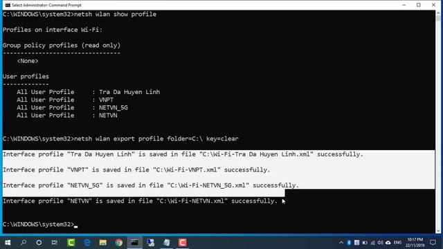 CMD   Find all Wi-Fi passwords with only 1 command  Windows 10  11  NETVN