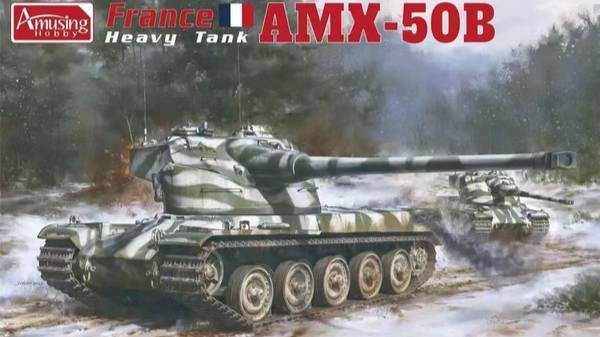 Распаковка Amusing Hobby 1 35 35A049 AMX-50B