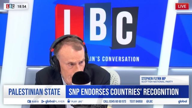 Stephen Flynn calls on the UK to recognise Palestinian state | LBC